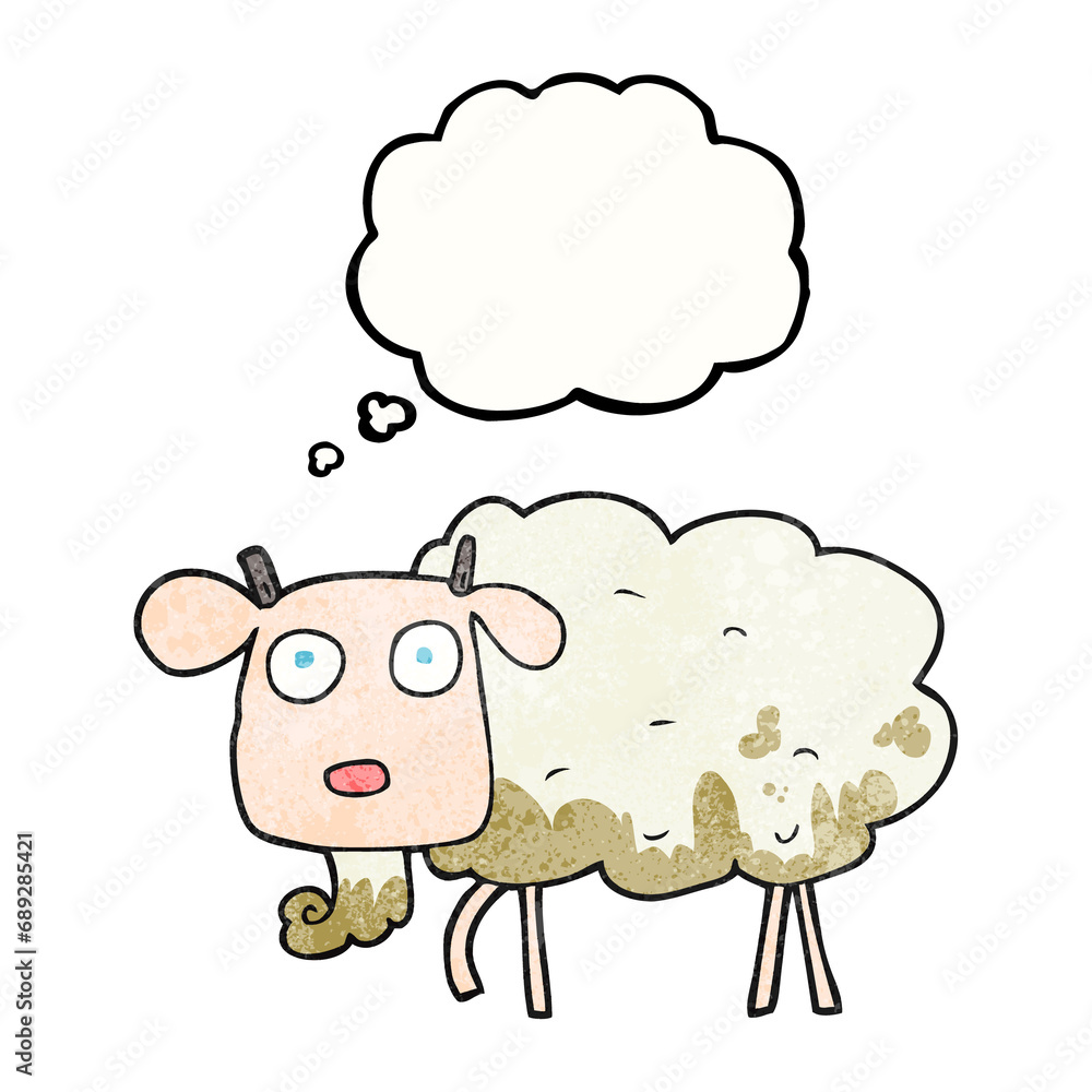 freehand drawn thought bubble textured cartoon muddy goat freehand drawn thought bubble textured cartoon muddy goat
