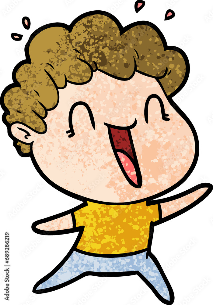 cartoon happy man cartoon happy man