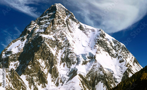 K2, the second tallest mountain peak in the world photo