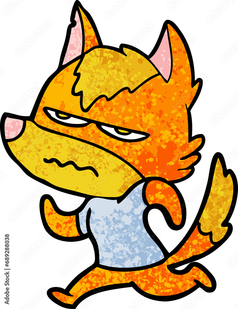 angry fox cartoon character angry fox cartoon character