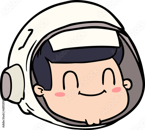 cartoon astronaut face