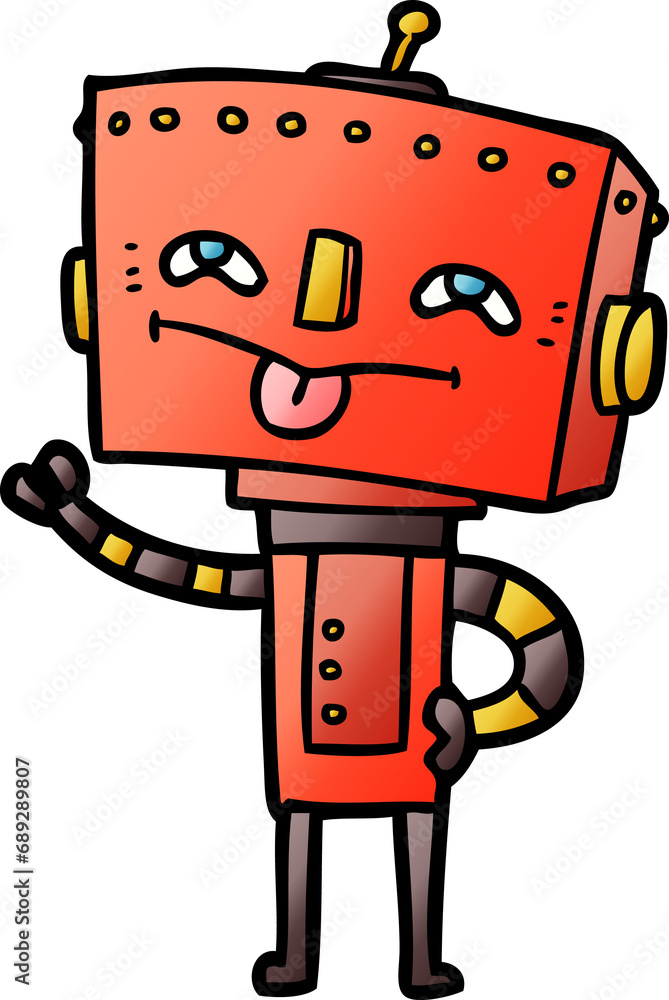 Obraz premium cartoon robot