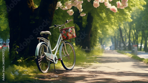 bicycle in fresh summer park. © Sagar
