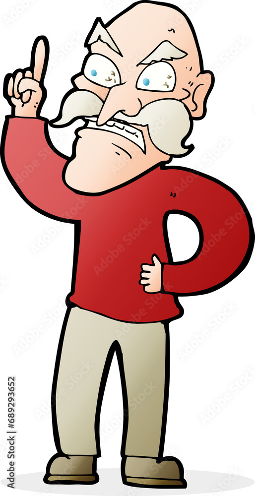 cartoon old man laying down rules cartoon old man laying down rules