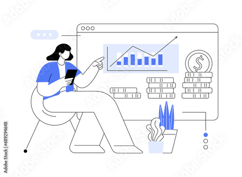 Make investments isolated cartoon vector illustrations.