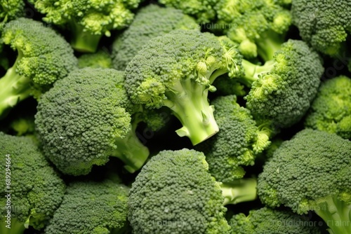 A detailed view of a bunch of broccoli. Can be used for healthy eating concepts or in recipes