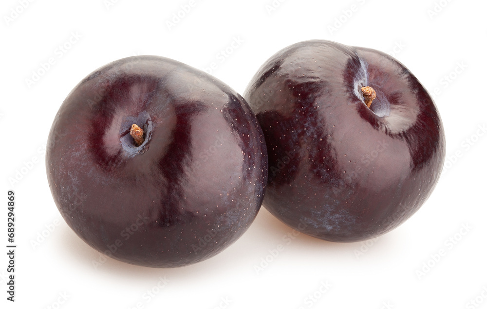 Obraz premium plum path isolated on white