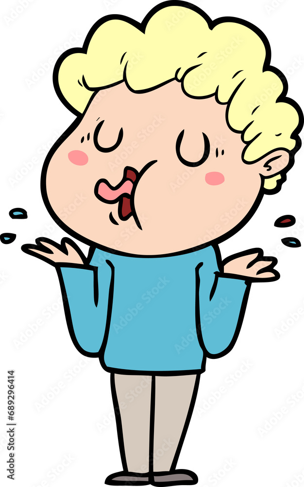 cartoon man singing cartoon man singing