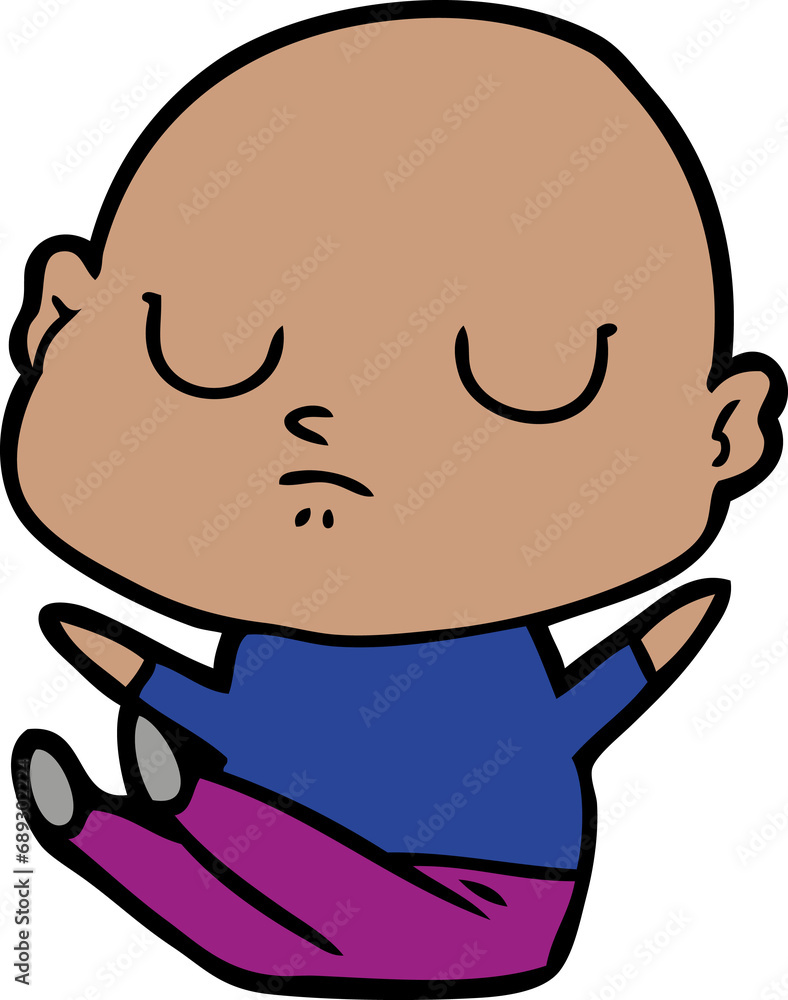 cartoon bald man cartoon bald man