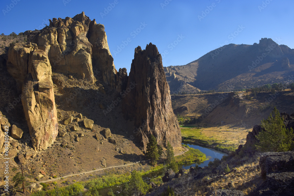 Beautiful Blue Sky Over Smith Rock State Park