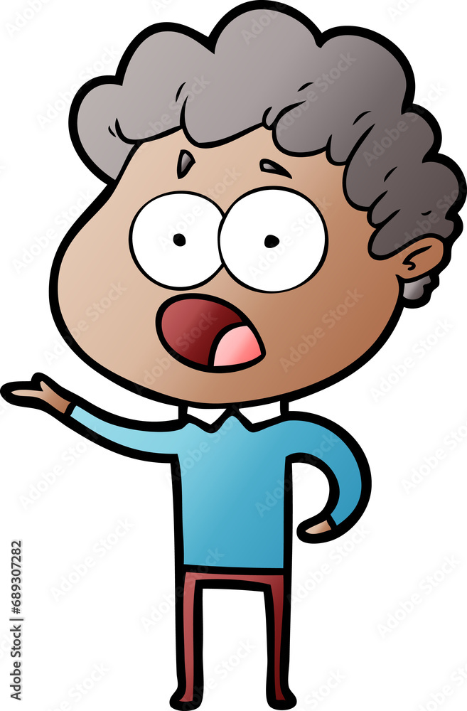 cartoon man gasping in surprise cartoon man gasping in surprise