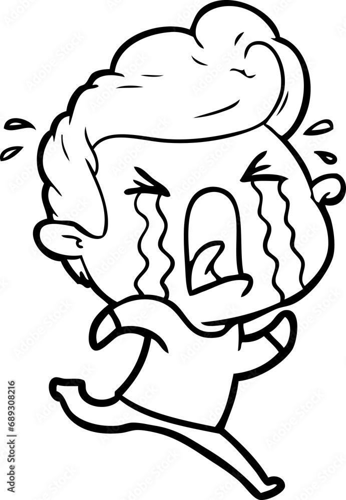 cartoon crying man cartoon crying man