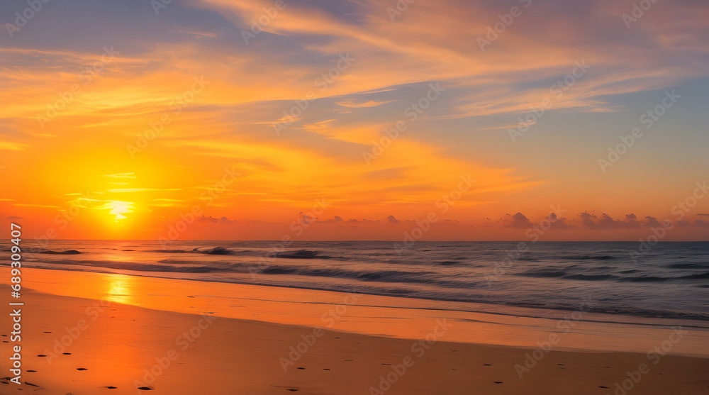 wallpaper sunset on the beach