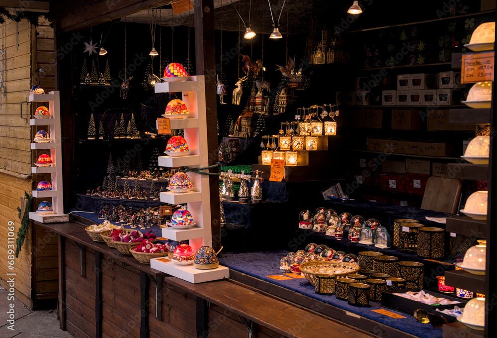 Christmas market in the old town of Göttingen, Germany