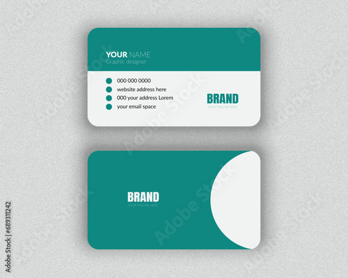 Professional Business card Design Mockup and Modern design template for your brand