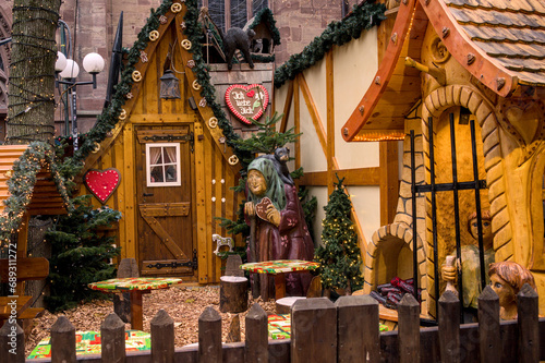 Christmas market in the old town of Göttingen, Germany