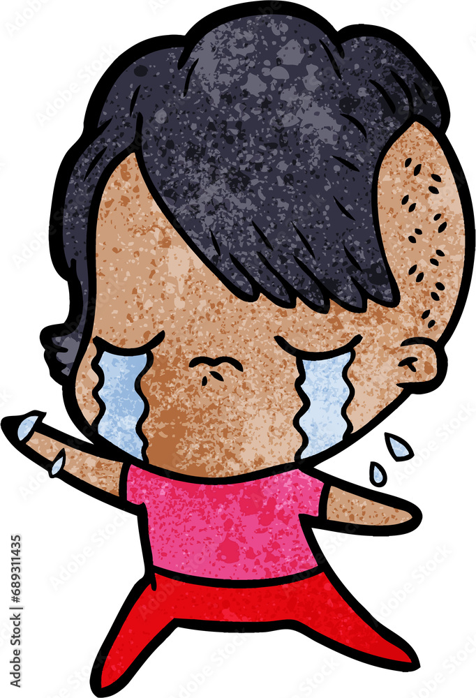 cartoon crying girl cartoon crying girl