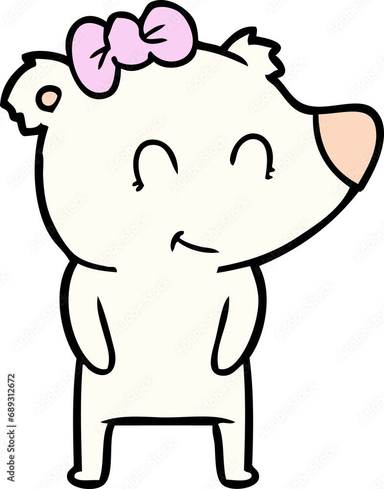 female polar bear cartoon female polar bear cartoon