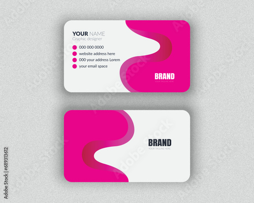 Professional Business card Design Mockup and Modern design template for your brand