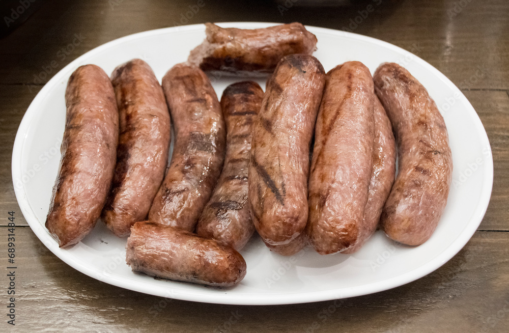 Bratwurst hot off the grill Bratwurst hot off the grill