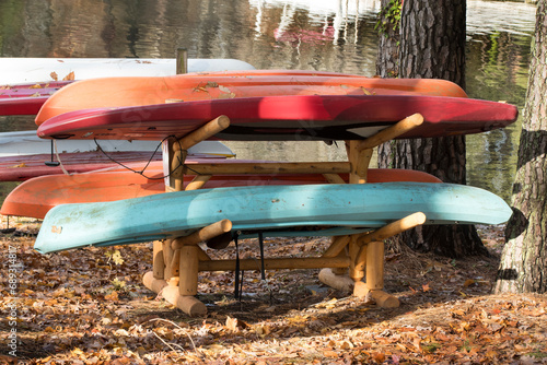 Kayaks Ready for the Lake