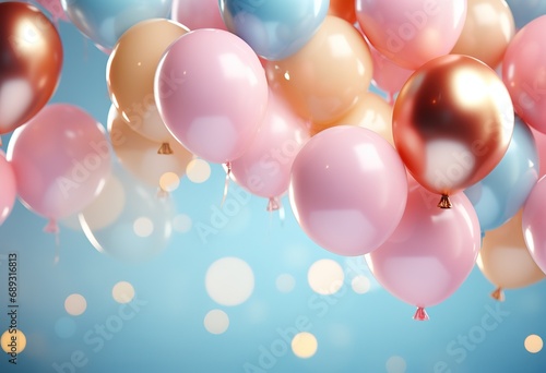 Festive balloon arch in pastel colors: perfect for parties and special occasions