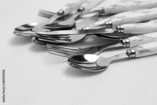 Elegant silverware set with...
