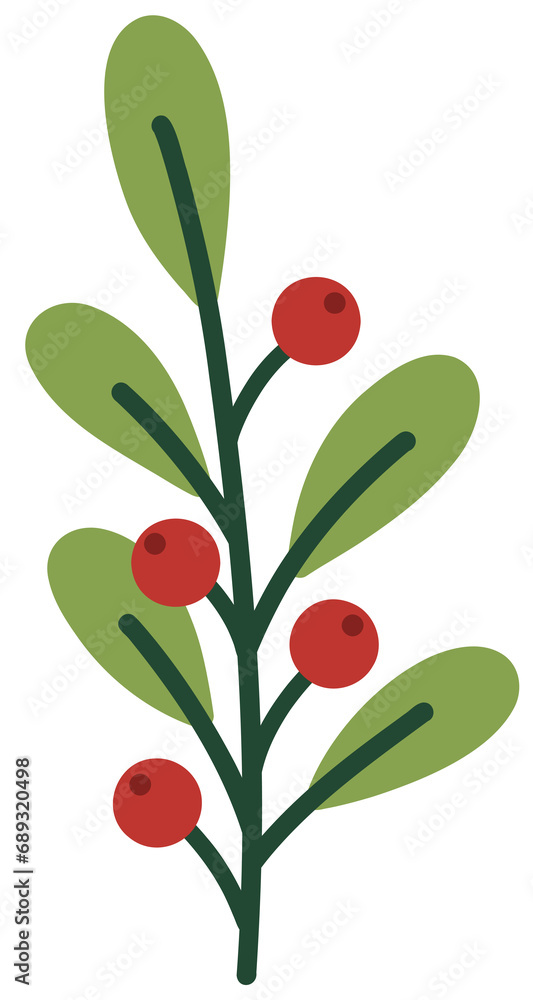 Christmas Winter Berries Branch Christmas Winter Berries Branch