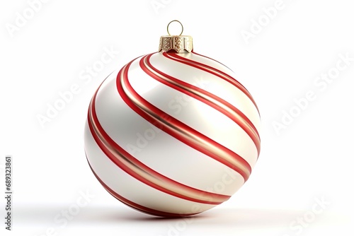 colorful christmas ball on white background
