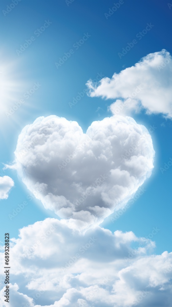 A heart shaped cloud in the shape of a heart A heart shaped cloud in the shape of a heart