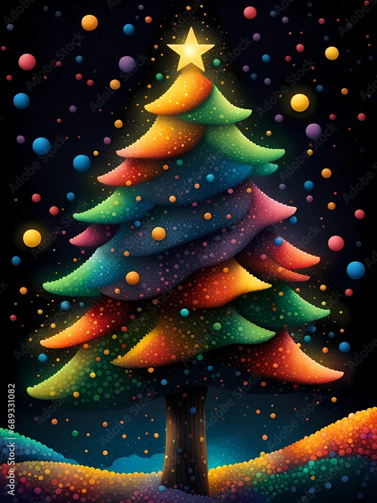 Get into the festive spirit with this beautiful Christmas tree design, Celebrate the magic of 