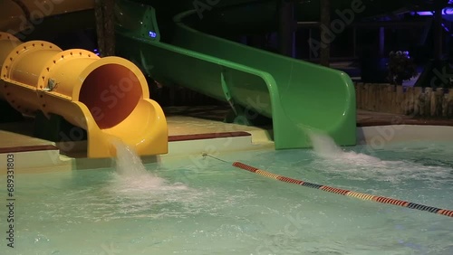The water park at the night party photo