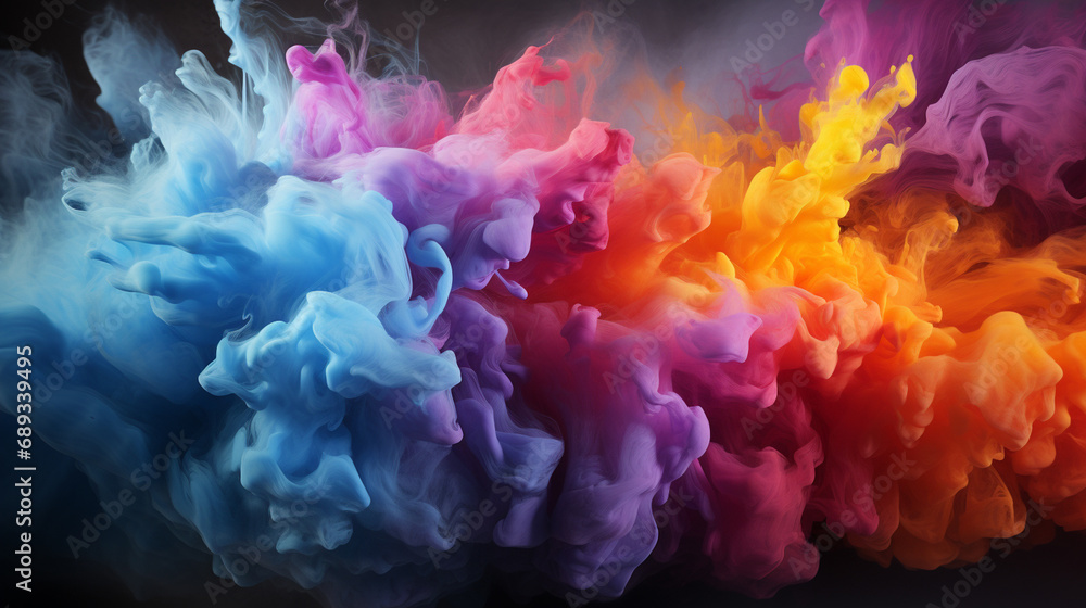 Colorful paint background.