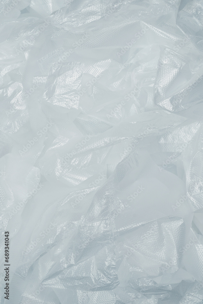 Obraz premium Plastic wihite background. Top view.