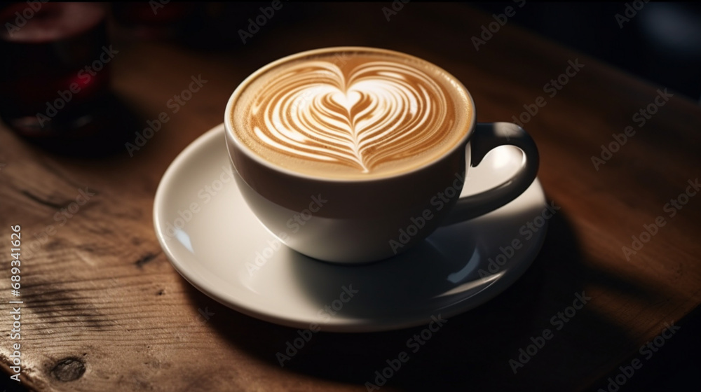 cup of cappuccino with cinnamon cup of cappuccino with cinnamon