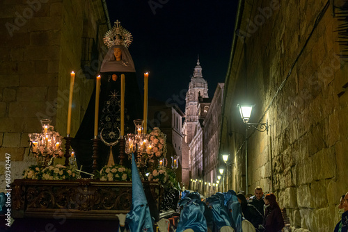 procesion semana santa lunes santo salamanca 2023 ILUSTRE COFRADÍA DE LA SANTA CRUZ DEL REDENTOR Y DE LA PURÍSIMA CONCEPCIÓN DE LA VIRGEN, SU MADRE (VERA CRUZ) photo