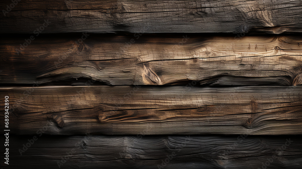 Obraz premium Log cabin Timbers - close-up - wood - house - monochrome - stylish - high-end - rustic - country - background - backdrop 