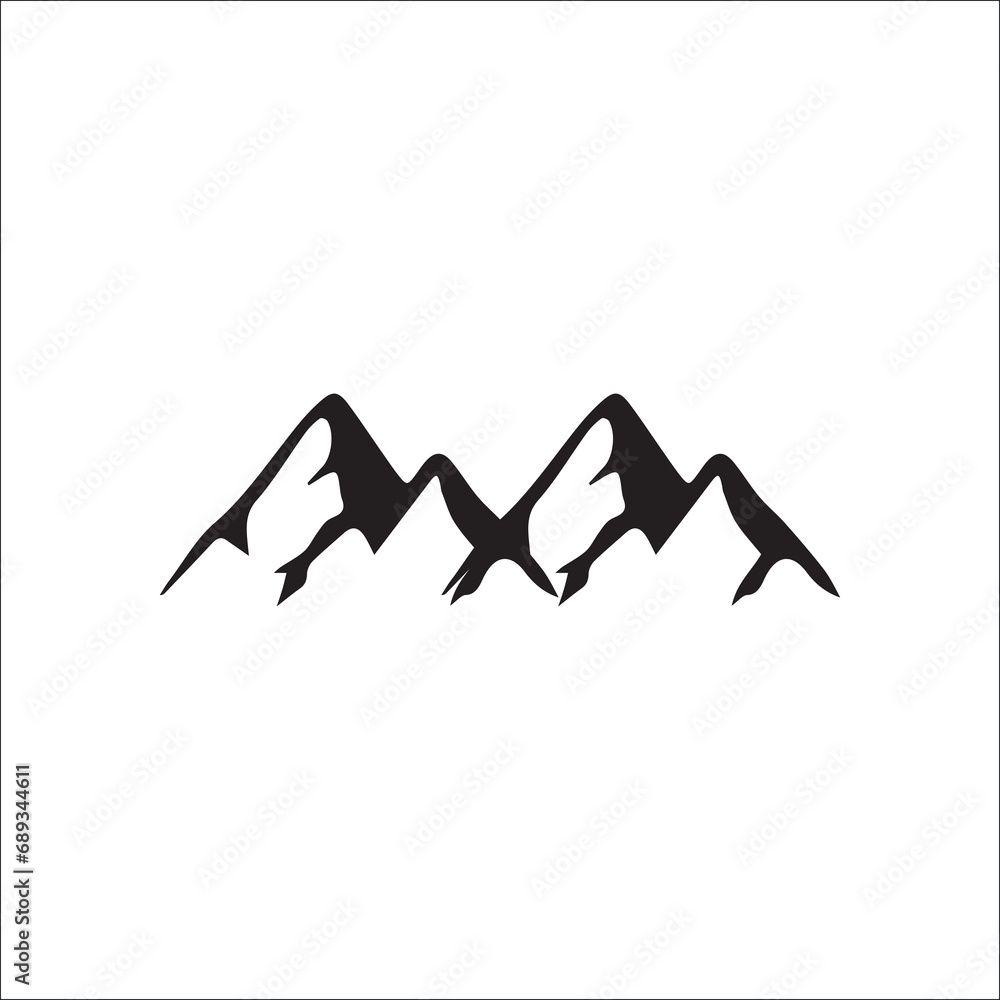Mountain SVG Vector, vector, illustration, hill, silhouette, mountain vector, mountain clip art, mountains svg
