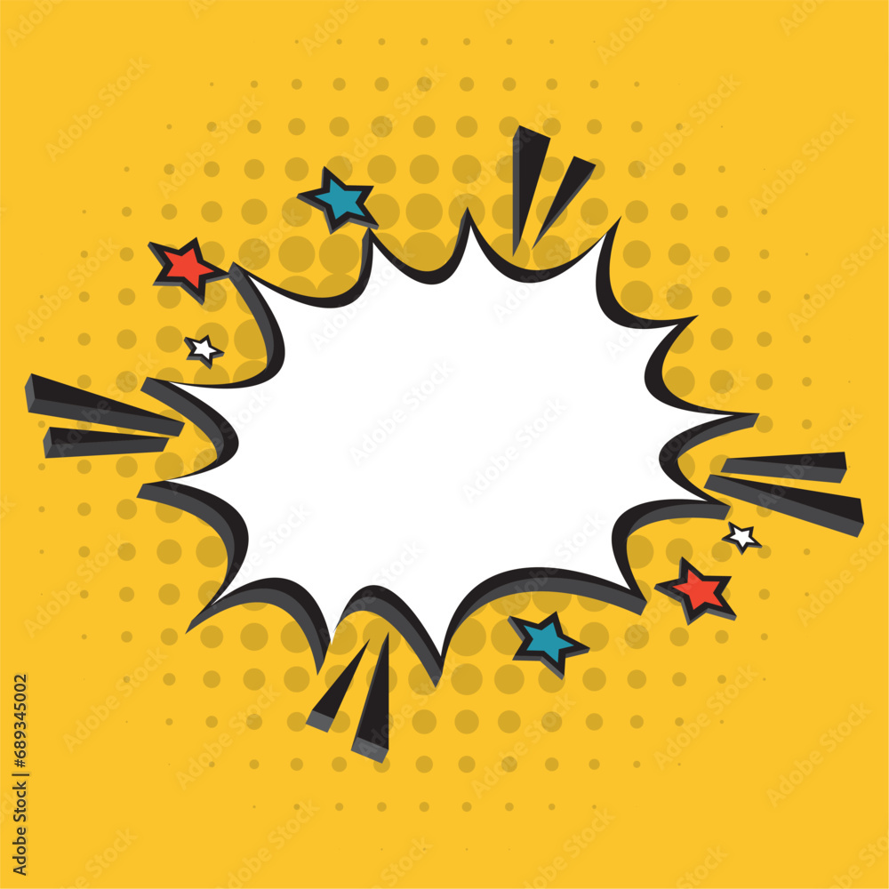 Empty comic bubble chat Vector Empty comic bubble chat Vector