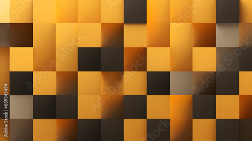 abstract background with yellow and black squares © Sergyi