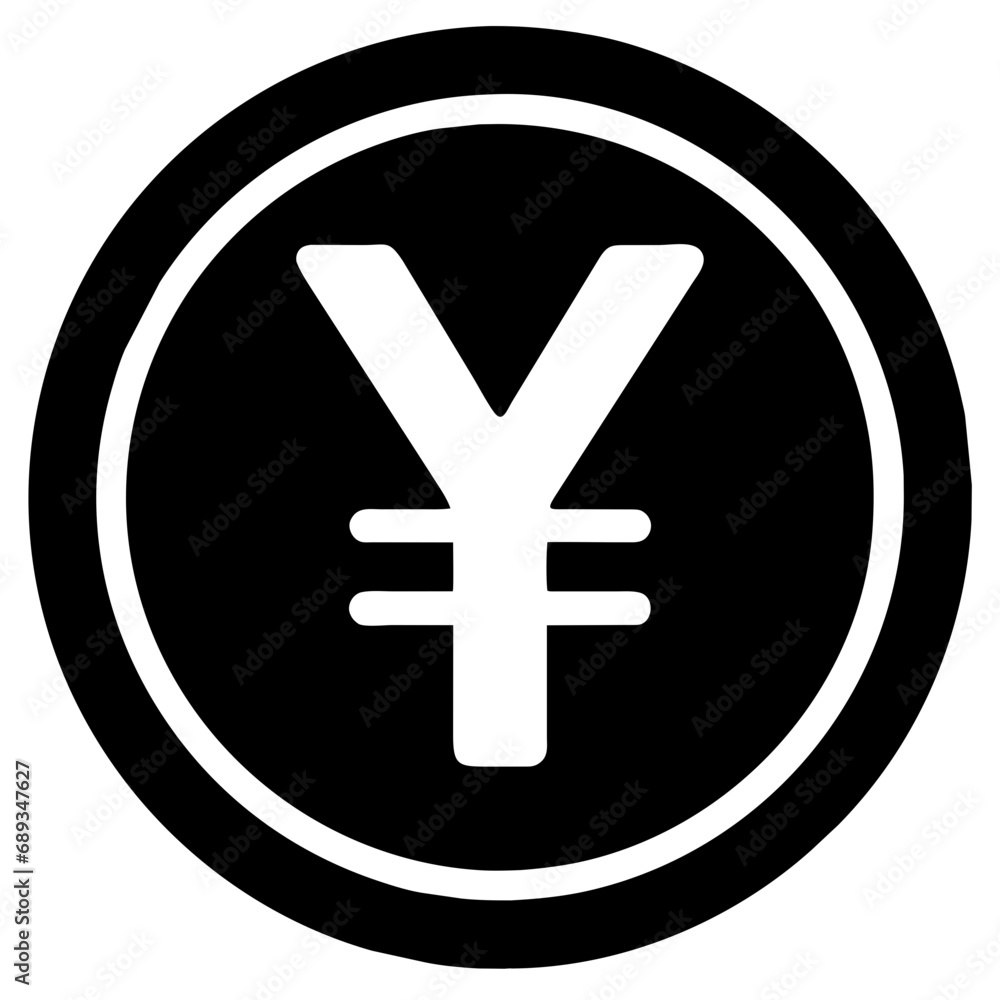 Fototapeta premium yen currency symbols