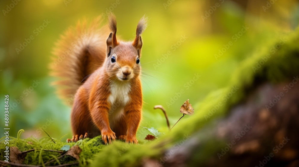 Image of a red squirrel in its natural habitat. Image of a red squirrel in its natural habitat.