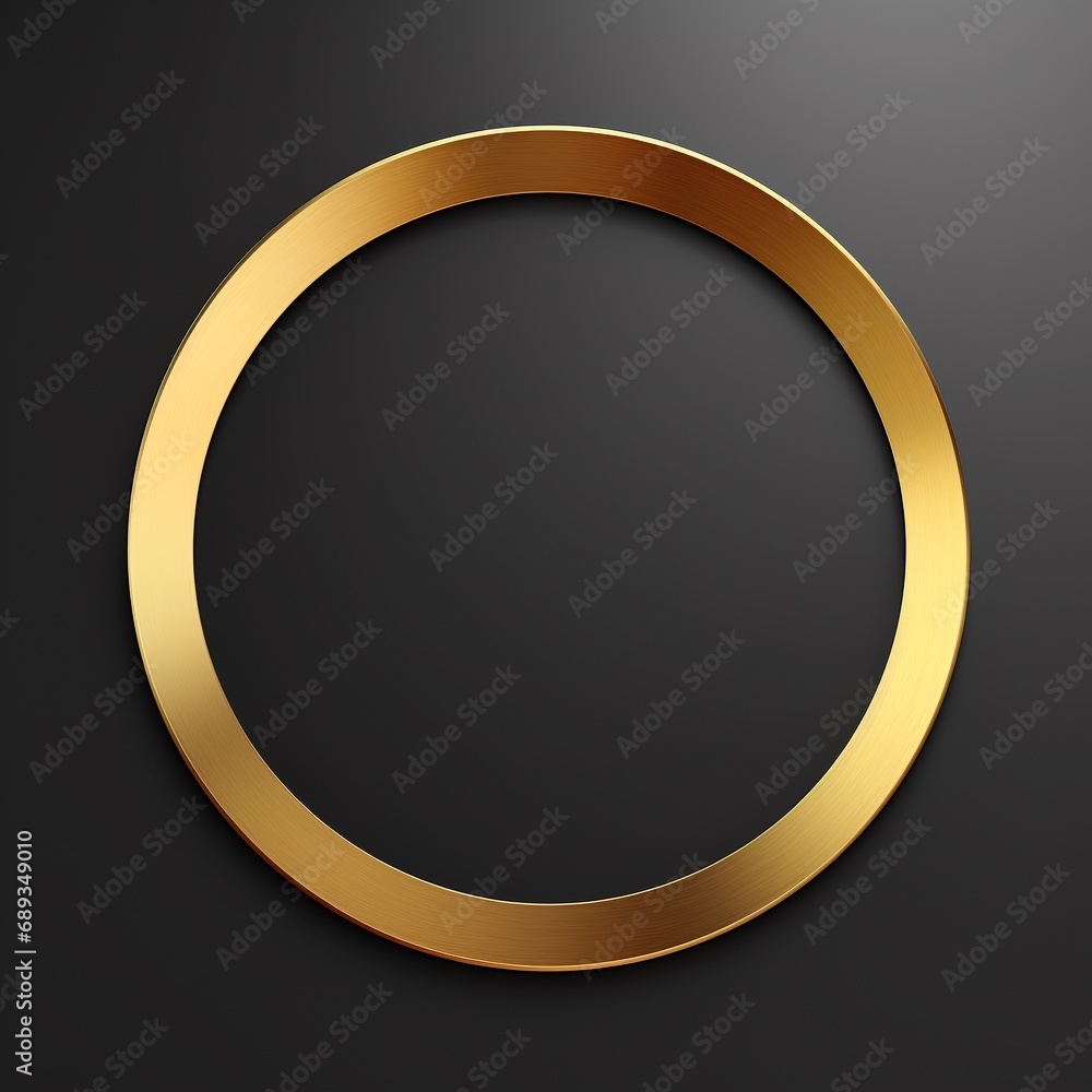 3d sparkling golden metal circle with shiny glitters isolated on black background. 3d sparkling golden metal circle with shiny glitters isolated on black background.
