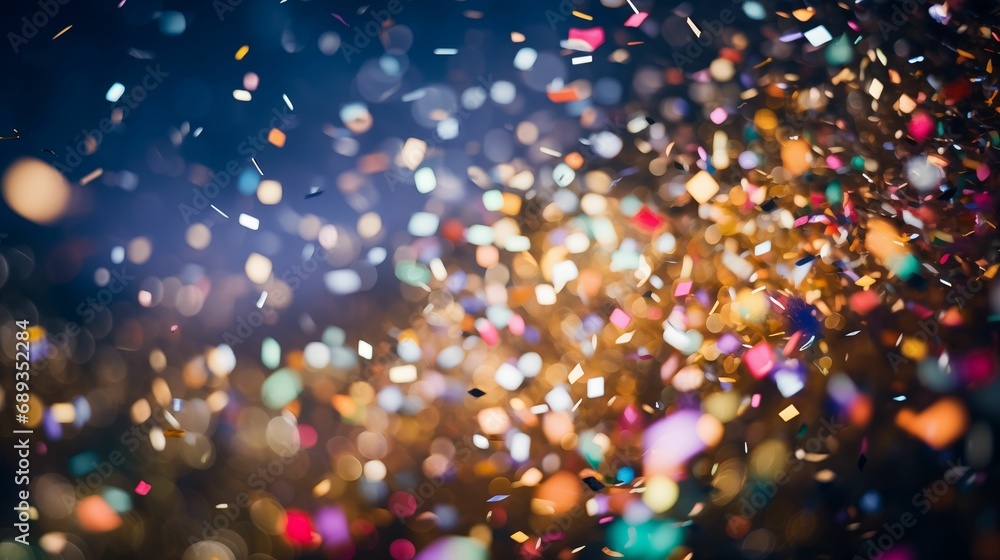 Particles and confetti background a holiday like Christmas. Particles and confetti background a holiday like Christmas.