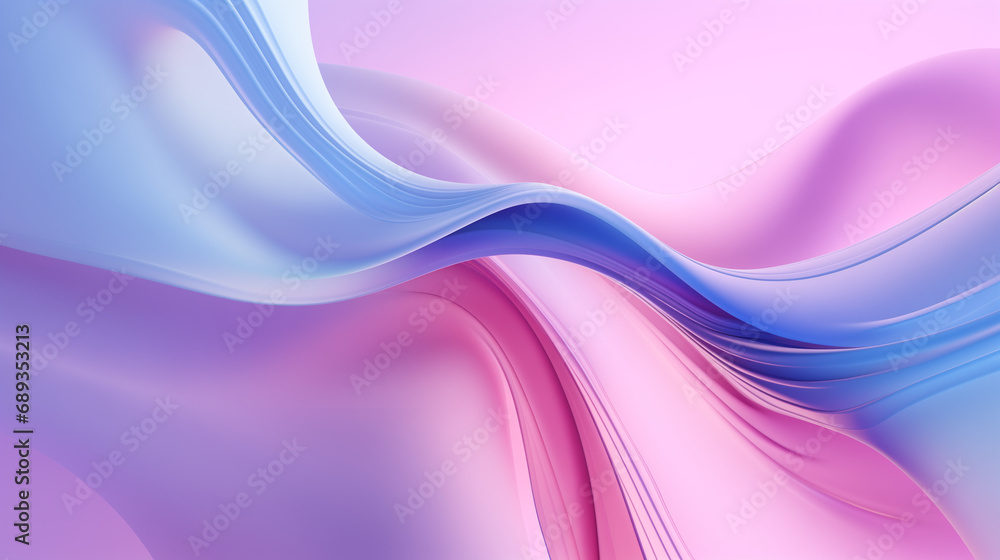 Fototapeta premium Abstract purple and light blue background with waves.