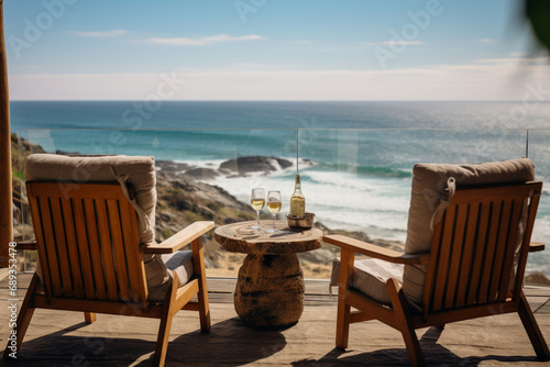 table and chairs on the beach  restaurant on the beach  cafe on the beach  
