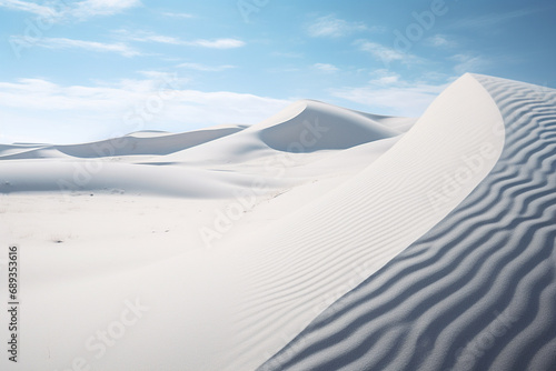 sand dunes in the desert, white sand dunes, Unusual natural landscapes in White Sands Dunes © Hamzi Imaginations