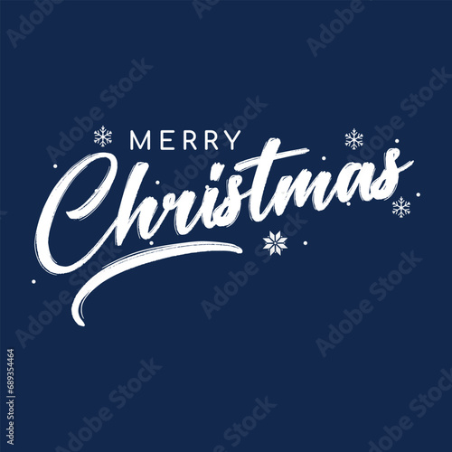 Merry Christmas vector brush lettering. Hand drawn modern brush calligraphy isolated on white background. Christmas vector ink illustration. Creative typography for Holiday greeting cards  banner 