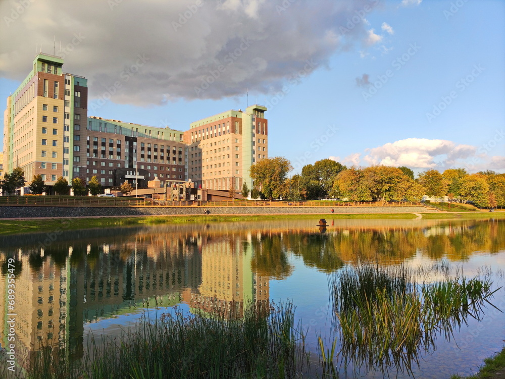 Naklejka premium Autumn perspective