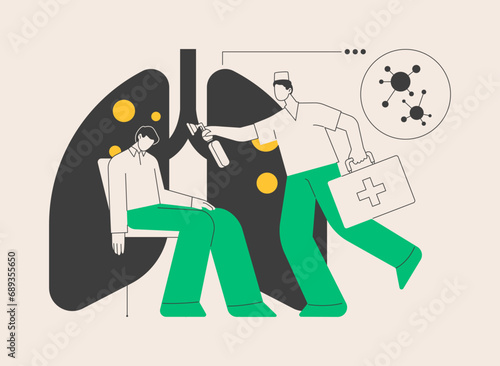 Anaphylaxis abstract concept vector illustration.